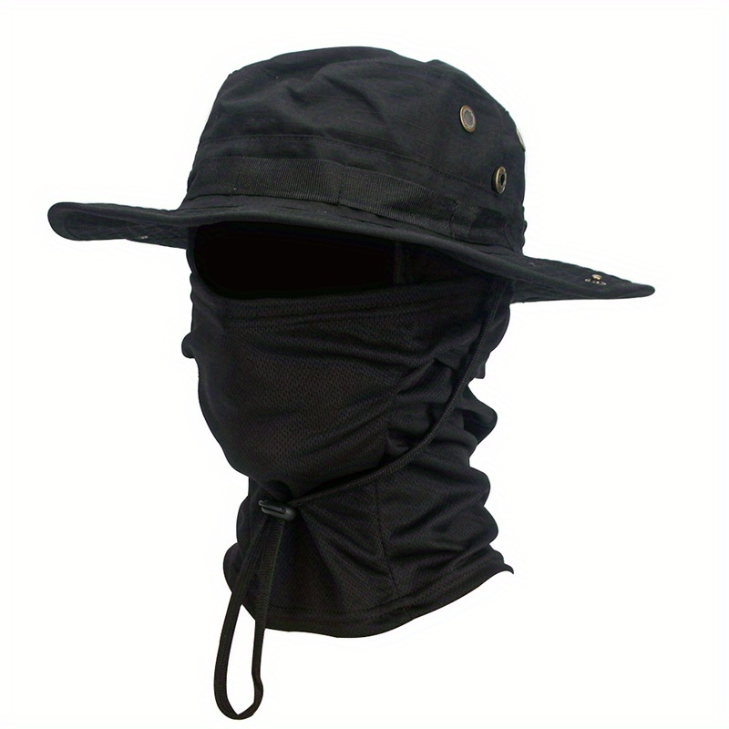 Image of Boonie Hat Balaclava Hat Suit Foldable Soft Hat Fishing Cap Breathable Fisherman Outdoor Hunting Fishing Wide Hat