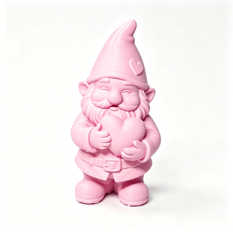 TEMU Figurine de jardin de cœur violet - Mat, convient pour la décoration extérieure, statue d'elfe avec douce, ornement en plastique sur le thème