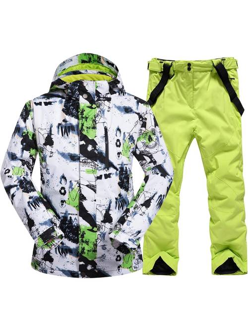 mens winter snowsuit snowboard jacket and ski pants for snow sport