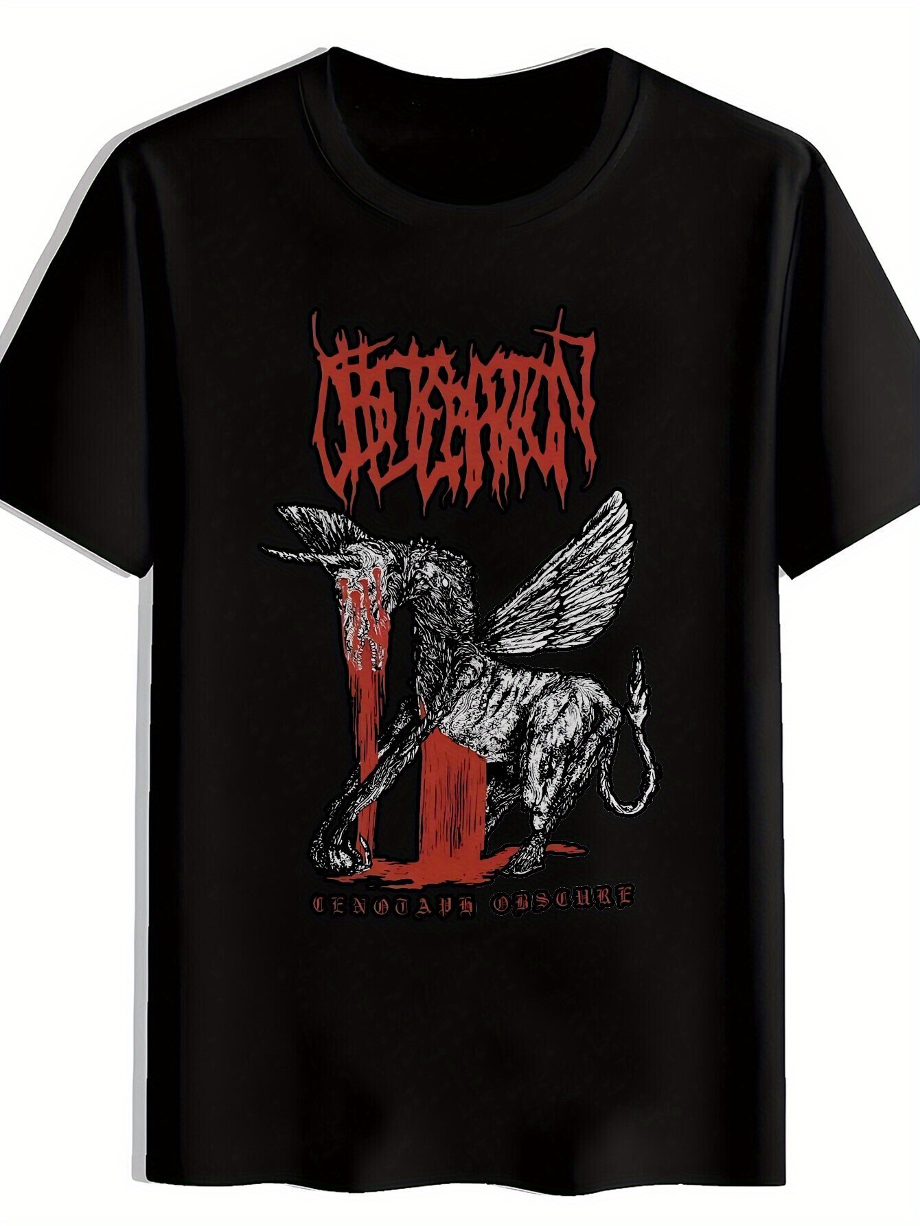 camiseta gráfica rock hombre diseño banda heavy metal Temu Uruguay