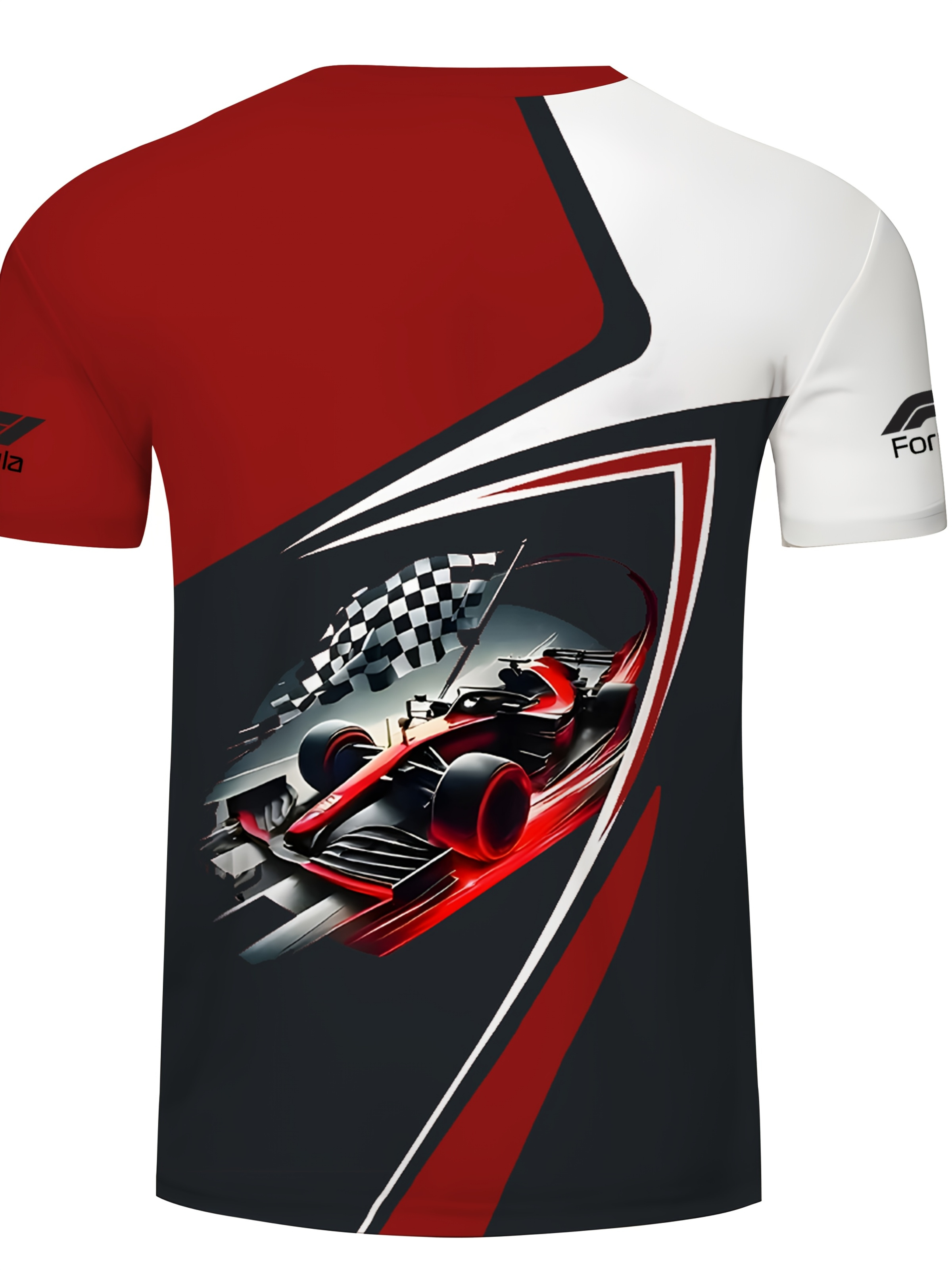 Heren T-shirt met raceprint
