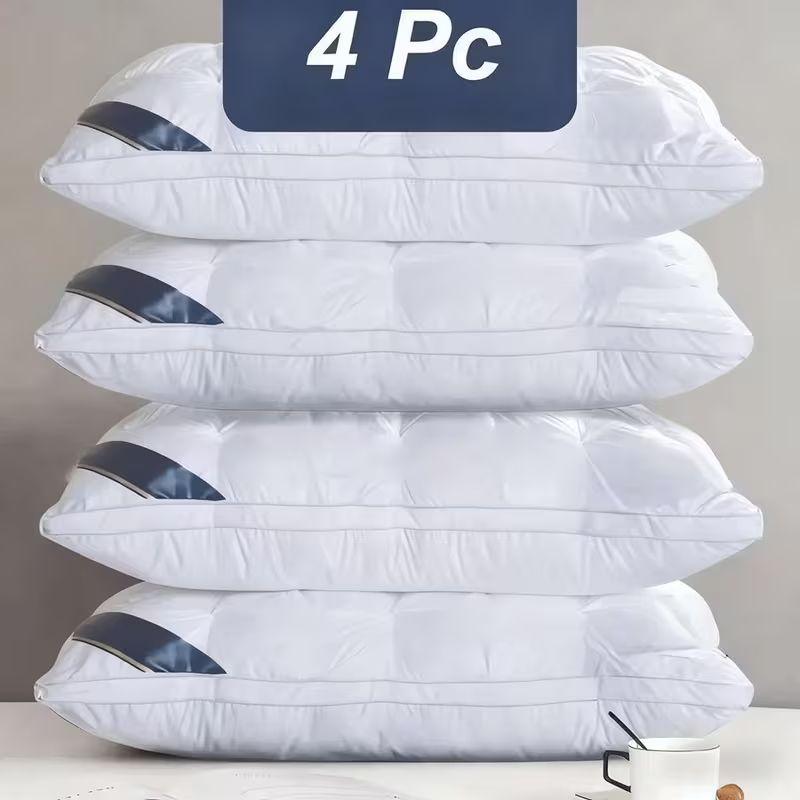 Image of 4pcs Soft And Able Bed Inserts, Vacuum Compressed Packaging, Skin-friendly And Breathable, Machine Washable For To You A Great Experience, Perfect For Living Rooms, Bedrooms, And Home Decor