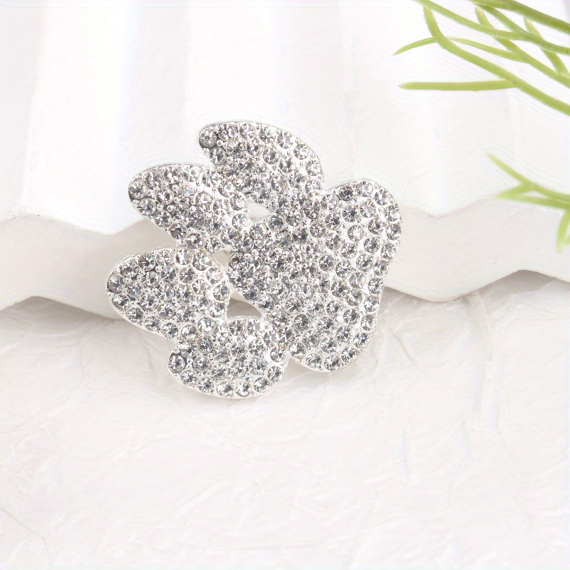 Image of Cute Cat Paw Brooch With Water - Rhinestones, Ideal For Casual Outfits And Bags