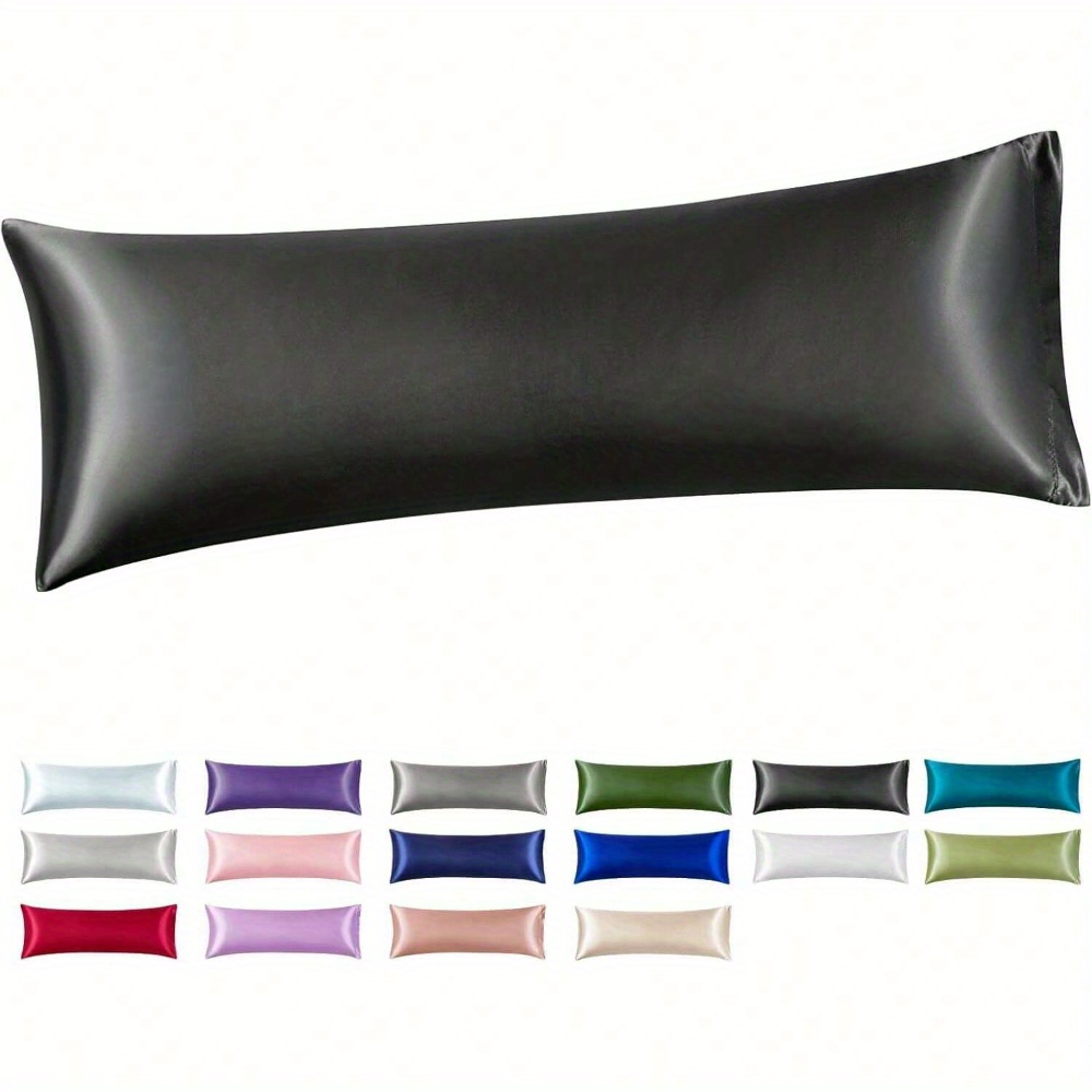 satin longpillowcase     and cooling satin y pillow cases for hair and skin with envelope closure gift for women men