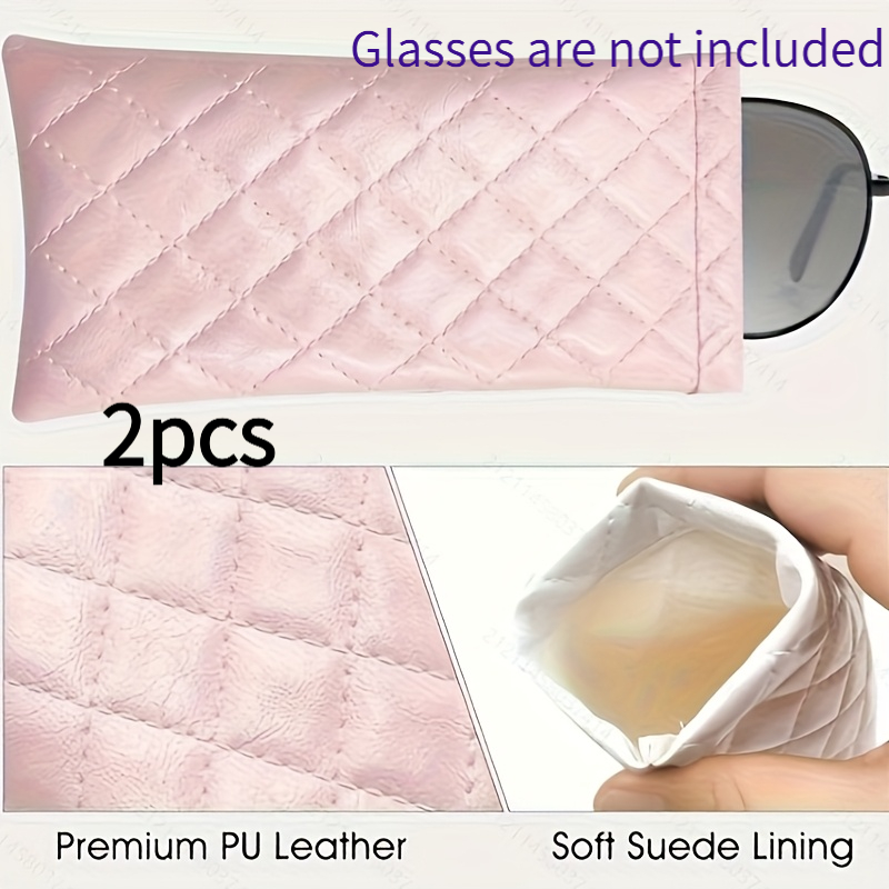 TEMU Ensemble de 2 étuis de protection classiques unisexes pour lunettes de compression portables - Pochette fonctionnelle, peut contenir des
