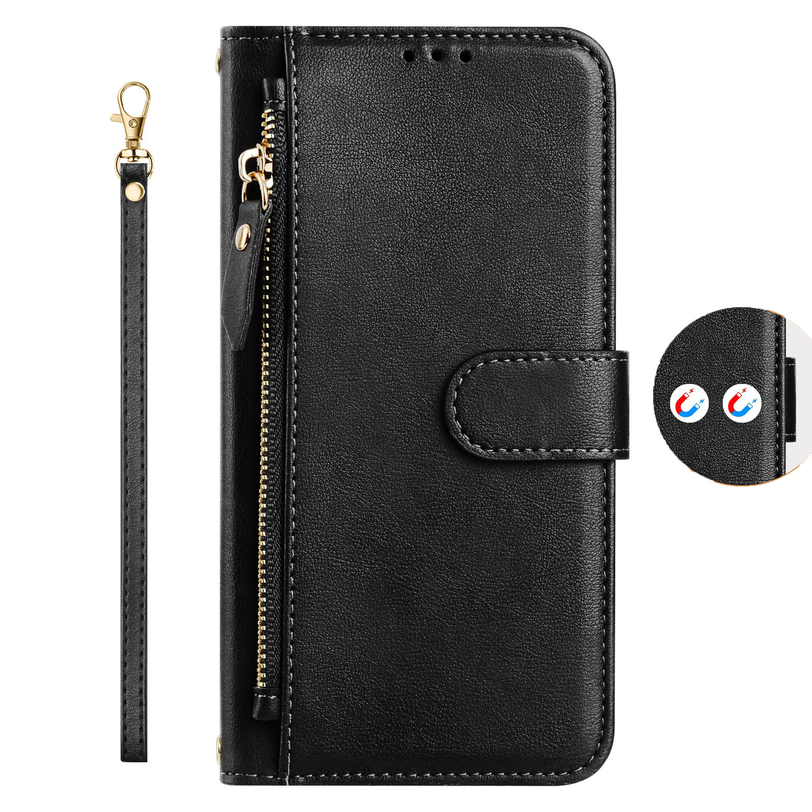 TEMU Phone Case: Pu Magnetic Flip Wallet Case With D Holder Stand For Oneplus 13s 13t 13r 12 12r 11 11r 10 10r 10t 9 9r 8 Pro And