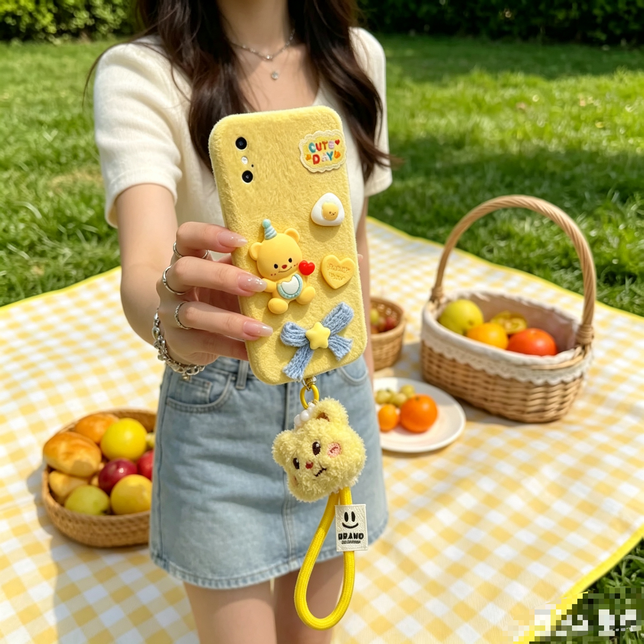 TEMU Phone Case - Cute Fluffy 3d Phone Case For Series [all Models] S8/s9 /s10plus/s22/21ultra/s26pro/s20fe/4g/10g Suitable For Autumn Winter Warm