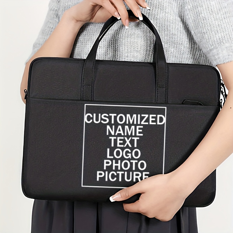 Customized Laptop Bag with Personalized Name and Logo Printing