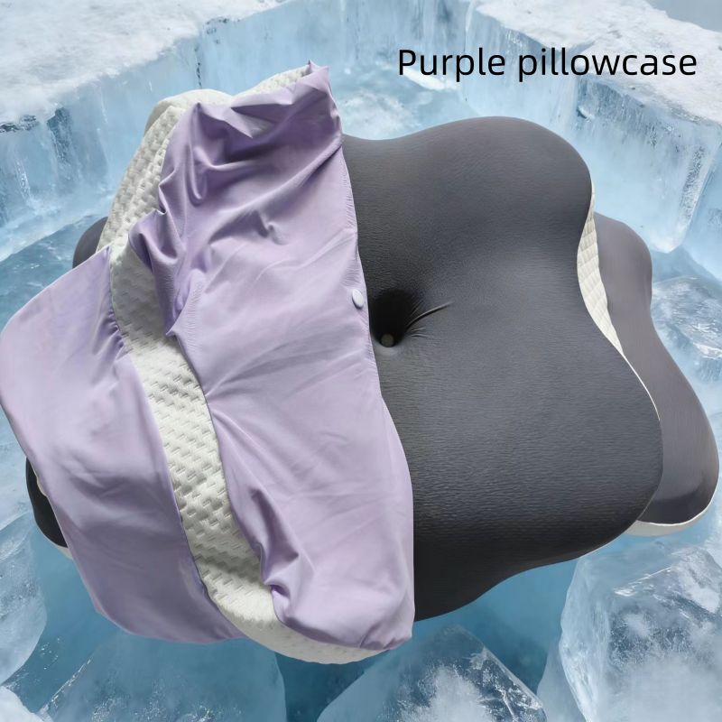 TEMU de almohada para cuello con forma de , diseñada con una refrescante, gran flujo de aire y cremallera para un a máquina