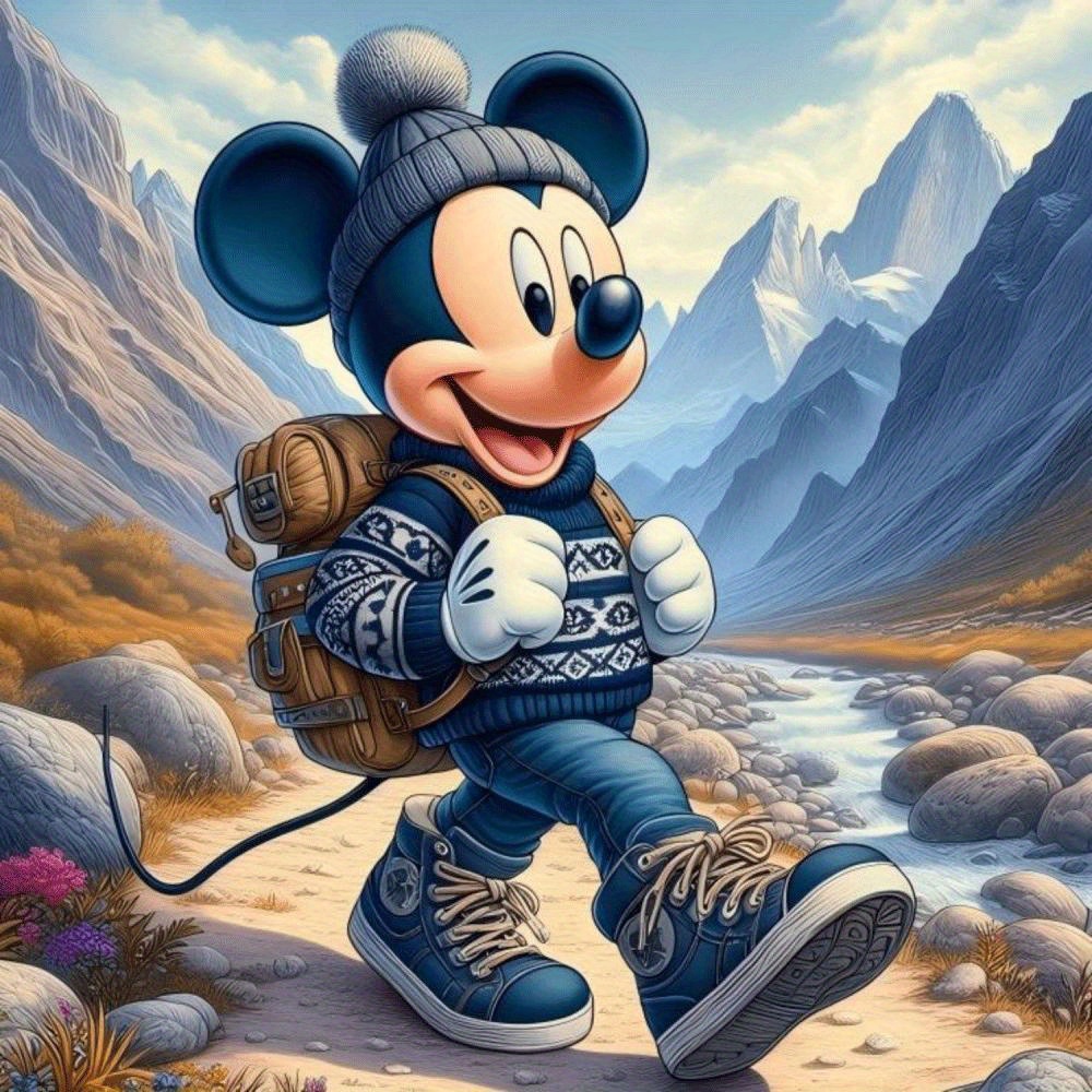 

1 Set Disney Mouse 5d Full Diamond Painting Kit, Large Acrylic Diy Art For Beginners, Home Wall Decor, Ideal Gift - Zsh0104b, Disney