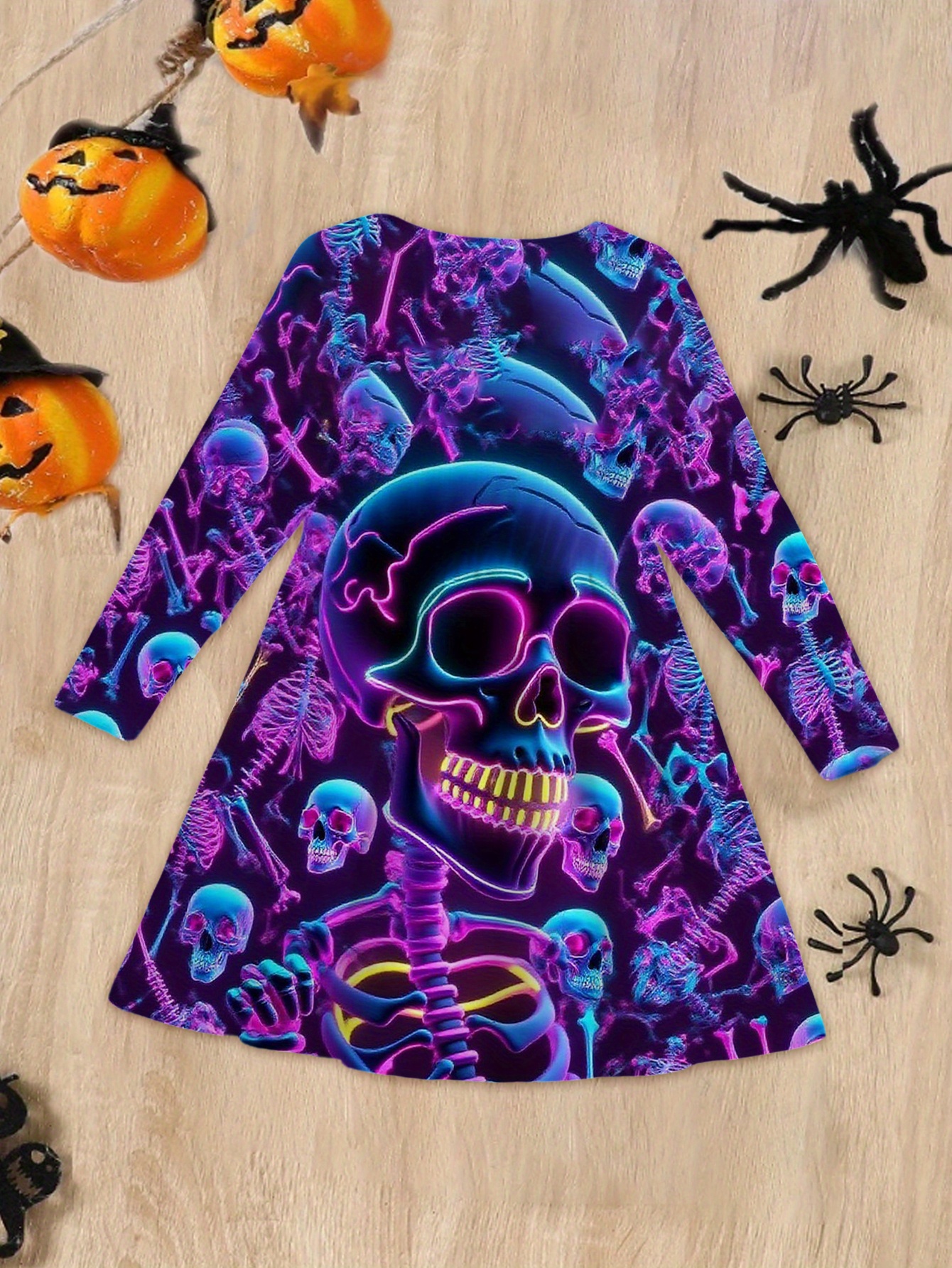 halloween day dead full print spring autumn - Temu United Kingdom
