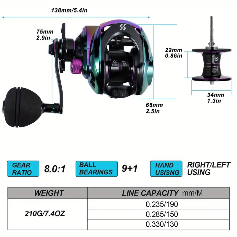 premium durable baitcasting reel 9 1 double - Temu premium durable baitcasting reel 9 1 double - Temu