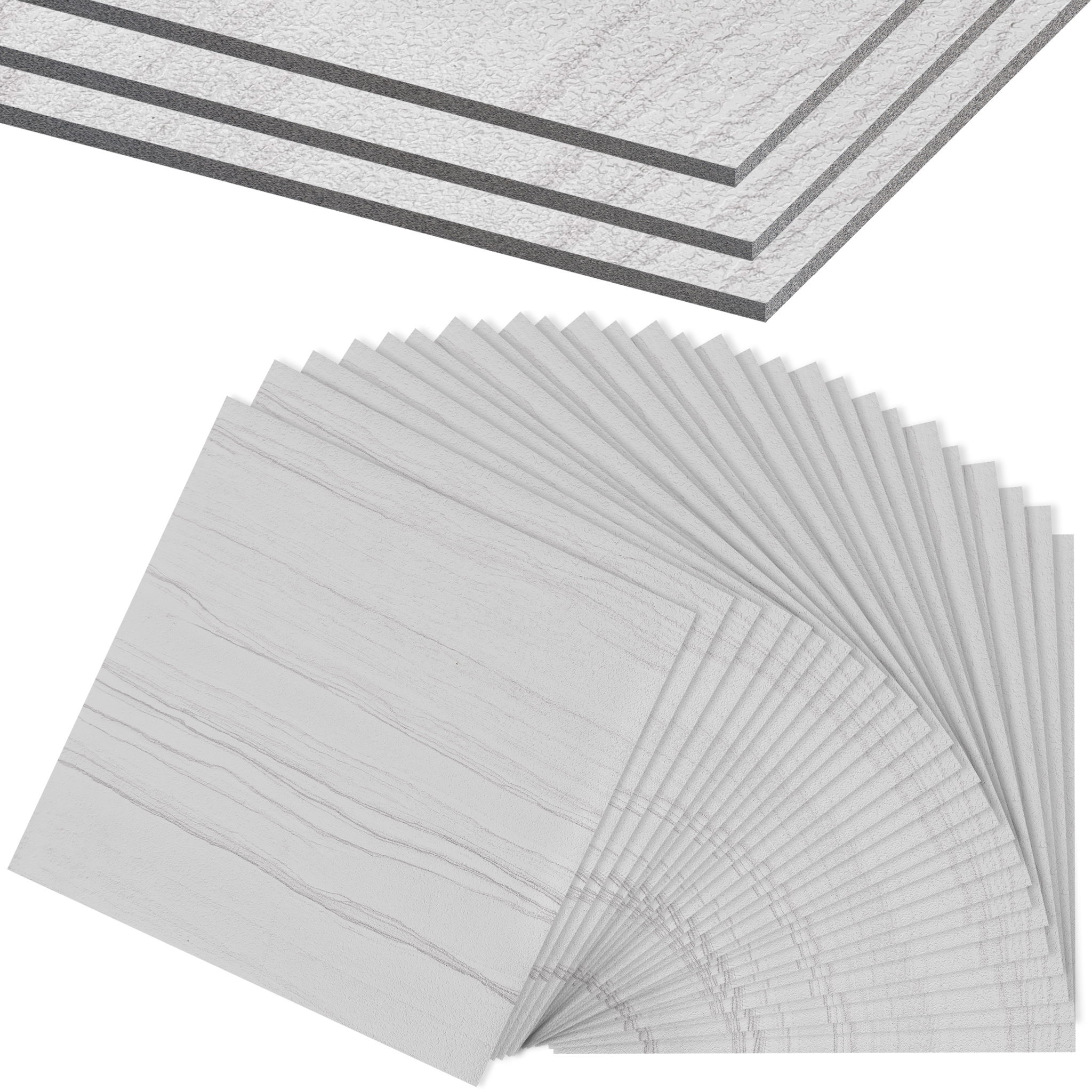 TEMU 27pcs Self-adhesive Floor Tiles Vinyl Flooring Tiles Pvc Flooring Wood Look & Paste Vinyl Tiles Vinyl Floor Tiles Sticker Square For Bathrooms