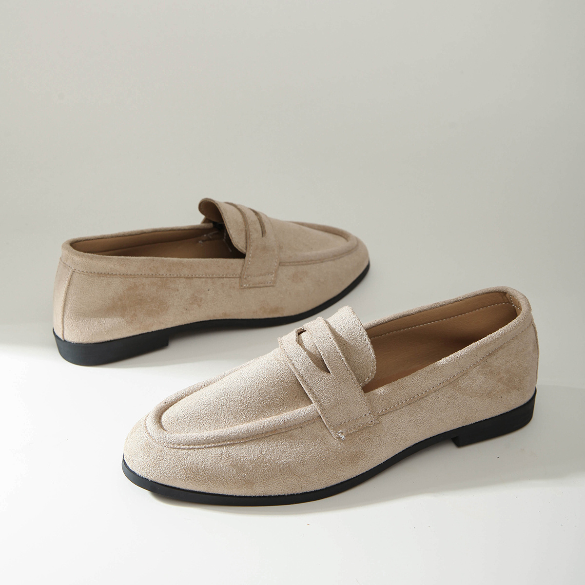 TEMU Mocassins pour femme et polyvalents, printemps/automne, chaussures légères et confortables, chaussures plates à talon bas, pour les quotidiens,