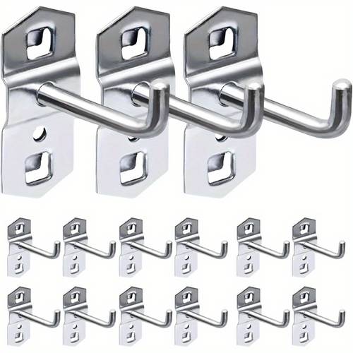 item picture 27pcs square hole nail organizer hook ideal for tools and accessories storage hook garage organizer hook suitable for installation on the wall of the work area