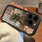 phone case for iphone 16 pro max 15 plus 14 11 xr xs western inspired art shockproof soft silicone cover