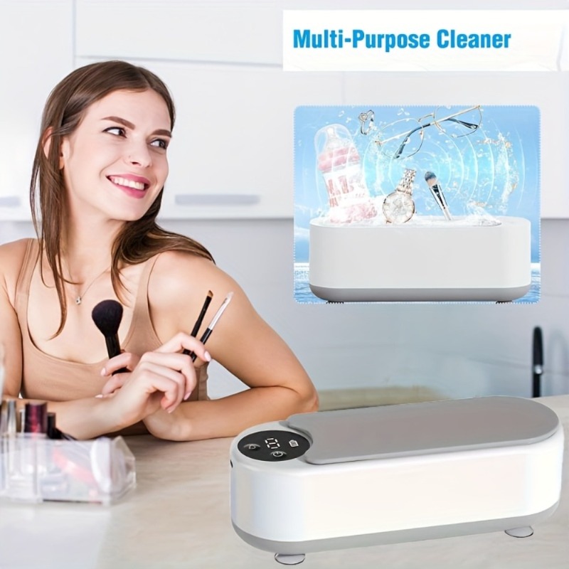 Omnidirectional Cleaner, Multi-functional Portable Usb Rechargeable High-frequency Vibration Cleaning Machine - Suitable For Jewelry, Glasses, Watches, And Other Cleaning Devices