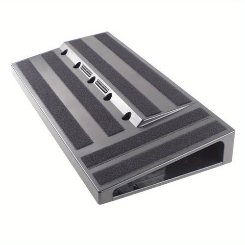 1pc schwarze kunststoff-pedal-board - einblock, , leicht mit großem fassungsvermögen für gitarren- und basspedale