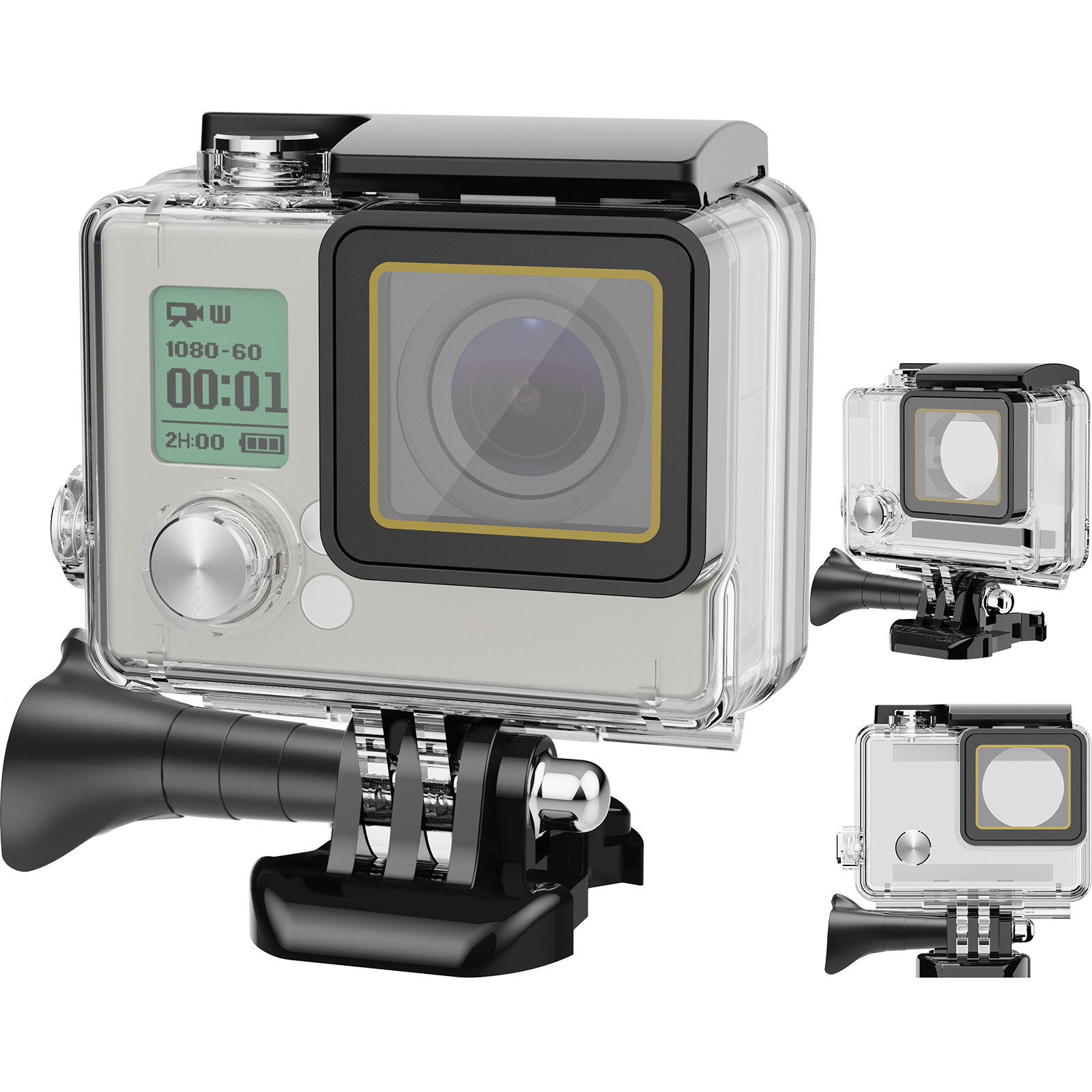 waterproof protective case compatible hero 4/3/3+ Temu United