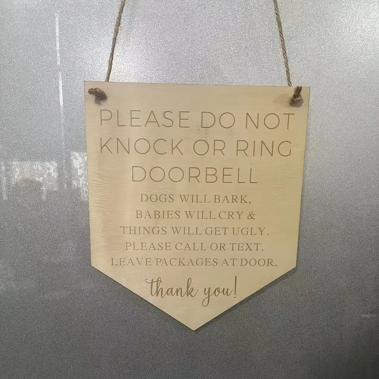 TEMU Panneau 2D Plat, "Ne Pas Distrurber" - Panneau de Porte en Bois, Pas de ni de , Panneau de Porte d'Entrée, Parfait pour la Décoration de Pièce