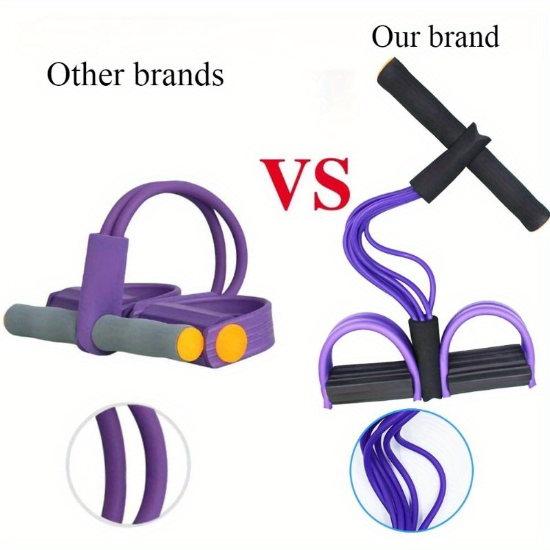 Six-Tube Upgraded High-Tension Resistance Band - Ergonomic Design, Durable Purple Resistance Band, Suitable for Home Gyms, Cardio Workouts, Strength Training, Exercise Accessories, Stylish Fitness Equipment, Comfortable Grip, Winter Home Fitness