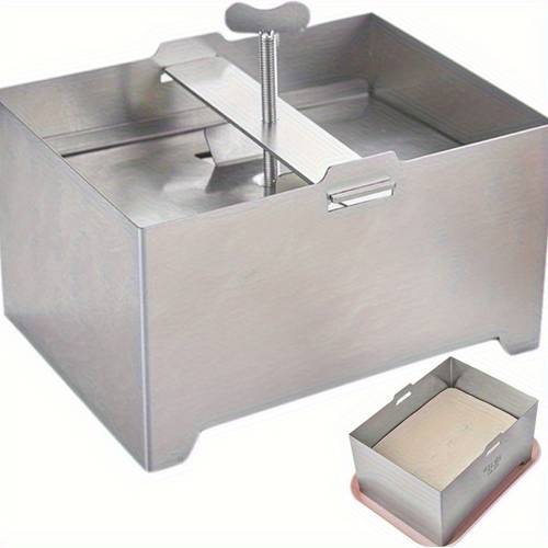 cheese press tofu press stainless steel tofu presses adjustable paneer maker with drain hole and drip tray cheese press for making 1kg tofu