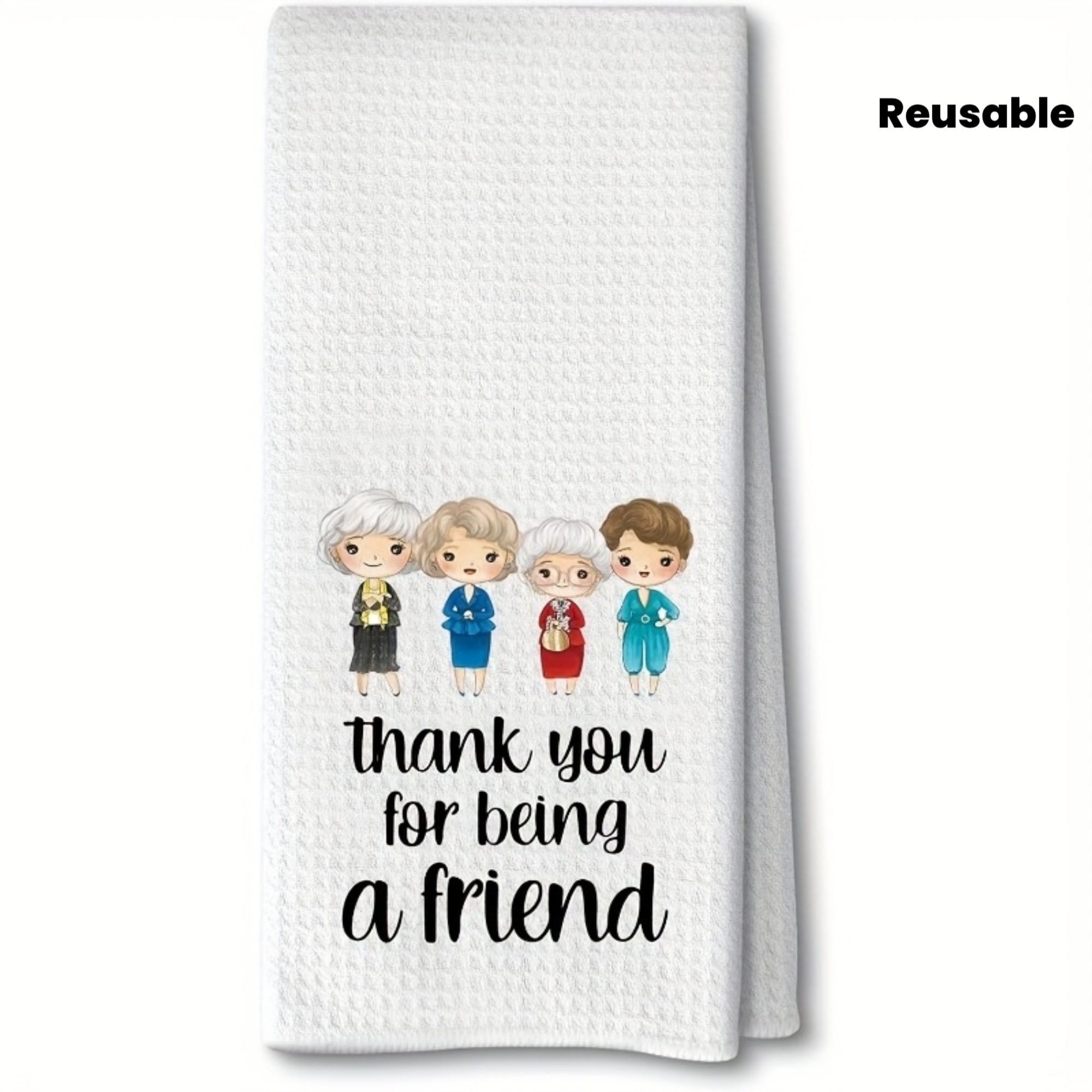 TEMU Motif « d'être un ami », , Cadeaux d'anniversaire et de pendaison de crémaillère pour et , Décorations de fêtes multifonctionnelles, Torchons de