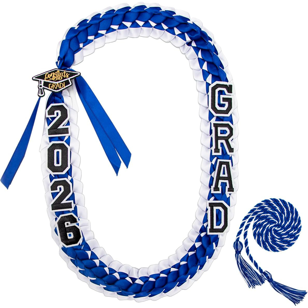 TEMU 2026 Graduation Gown Set - Woven Ribbon With Honor Ribbon, A Graduation Gift Suitable For Men And Women, Made Of Polyester Fiber, Used To Congratulate , As A Gift To Men And Women