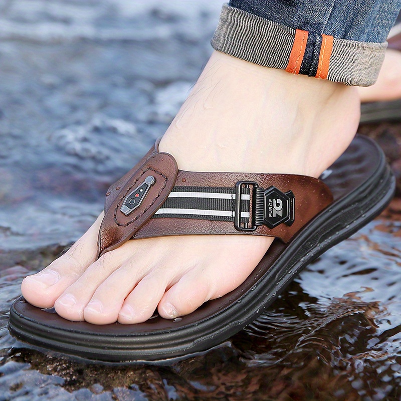   flip flops for home use lazy slippers   lightweight quick drying odor resistant wear resistant comfortable soft soled casual shoes for men summer outdoor fashionable and versatile home and bathroom non slip slippers 2pcs combination set design   1pc shoes 1pc high quality storage bag Product details 5