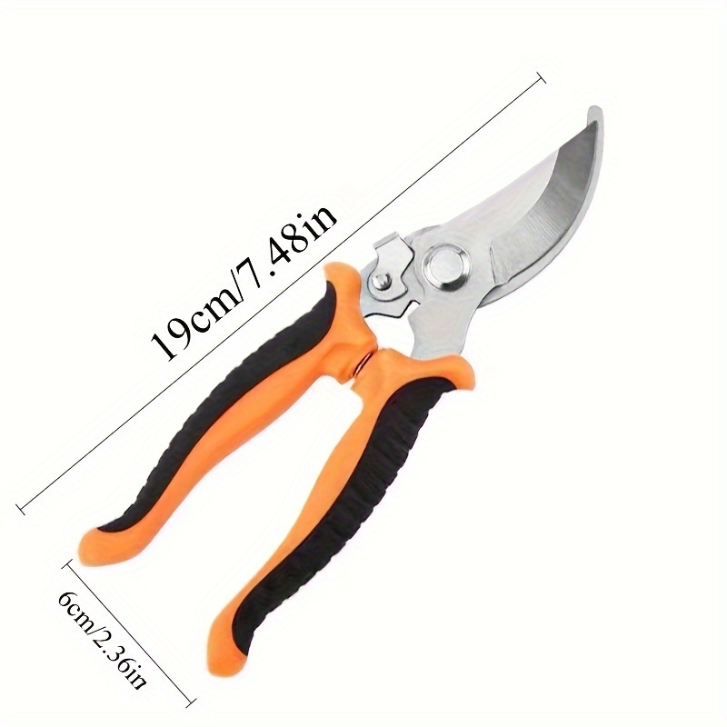 TEMU Professional Heavy-duty Pruning Shears With Non-slip Grip & High-carbon - Suitable For Trimming Thick Branches, Professional Gardening Tools For