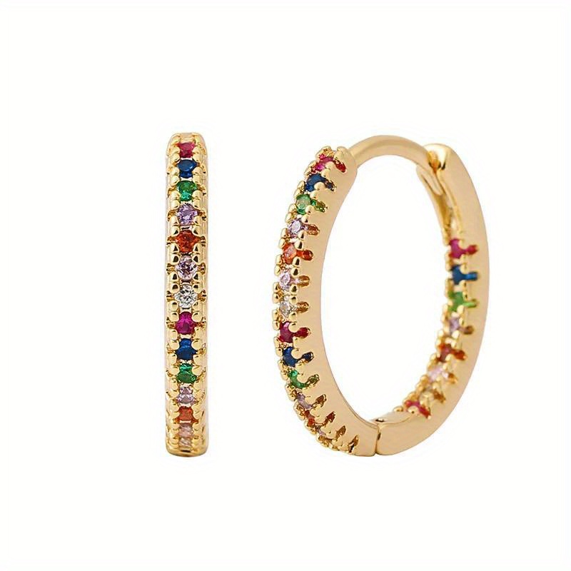 E-shop Ein Paar modische runde Ohrringe für Damen, Party, , Schmuck, zufällige Farben