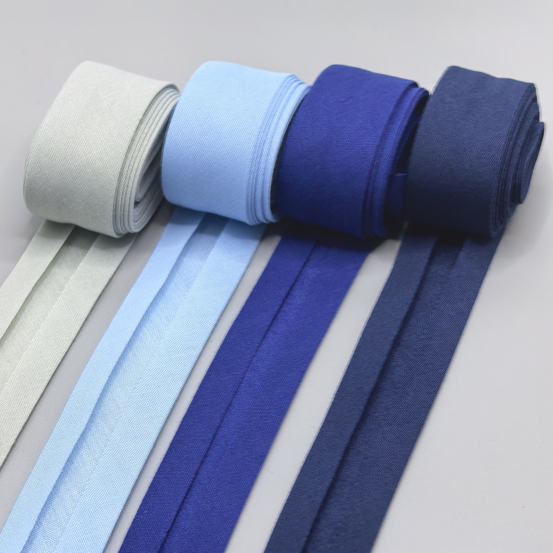 Image of 4-rolls 3/4 Inch Wide Matte Slit Binding Tape - 10. Per Roll () Pre-slit For Threading - Diy Fabric Edging Suitable For Clothing, Upholstery, Bags, Tents - Handmade Apparel & Home Textile Accessories
