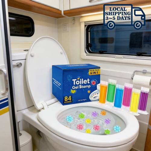 6pcs box toilet bowl cleaner gel prevents scale and stains with air scent sewage chemicals and cleaning agents dispenser and gel suitable for rv cleaning toilet bathroom kitchen wash basin bathroom essentials