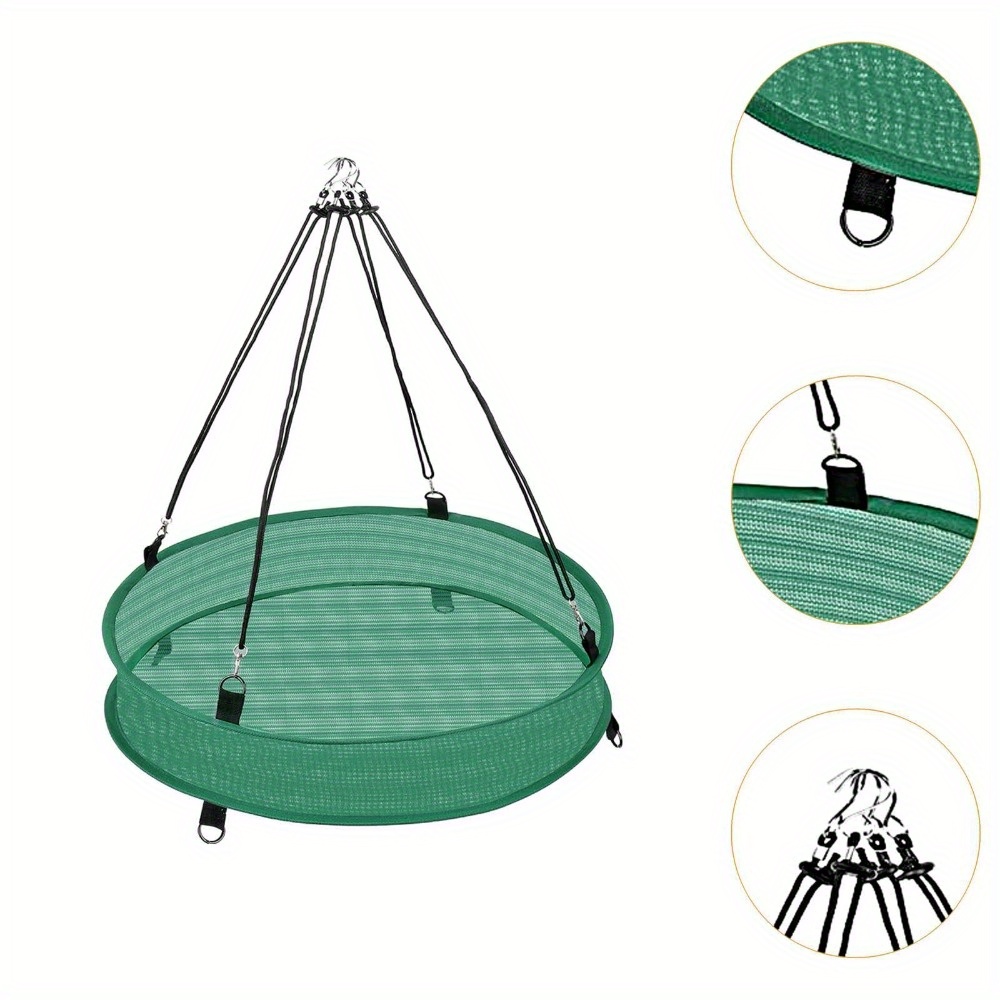 1pc Heavy-duty Bird Seed Tray & Feeder Hoop - -hang Outdoor Bird Feeding Station With Hanging Hoop, Garden/yard Dispenser For Attracting (bird Feeders)
