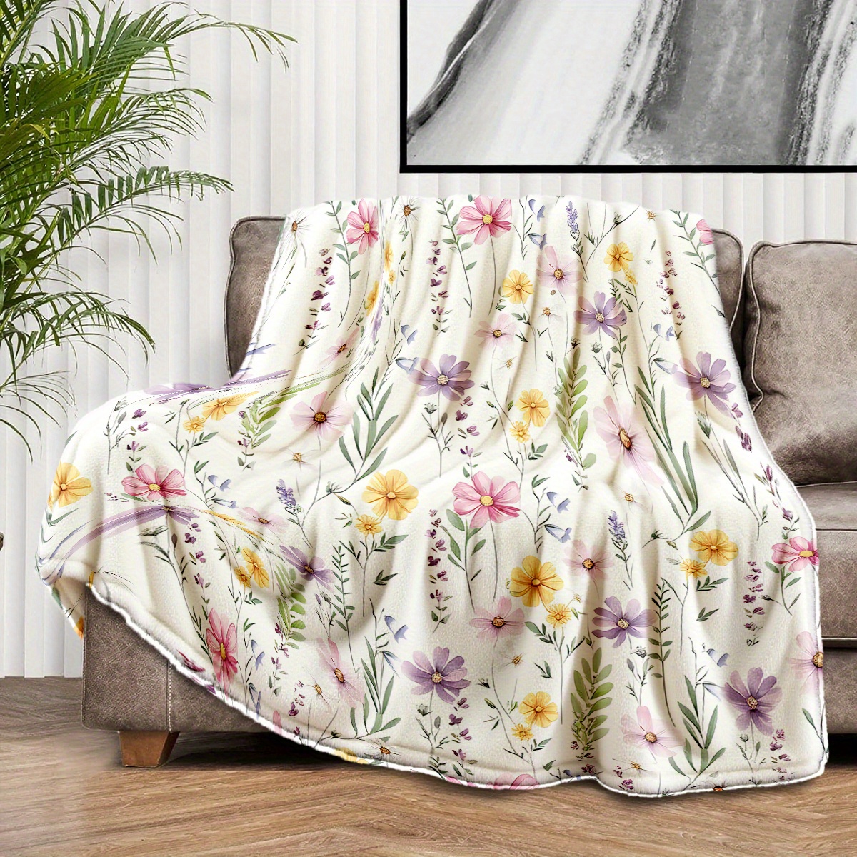 TEMU 1pc Pattern Themed Perfect Gift, Suitable For Gifts For Lovers - Soft, Light And Warm, Suitable For - Perfect For Beds, Sofas, Offices, Camping