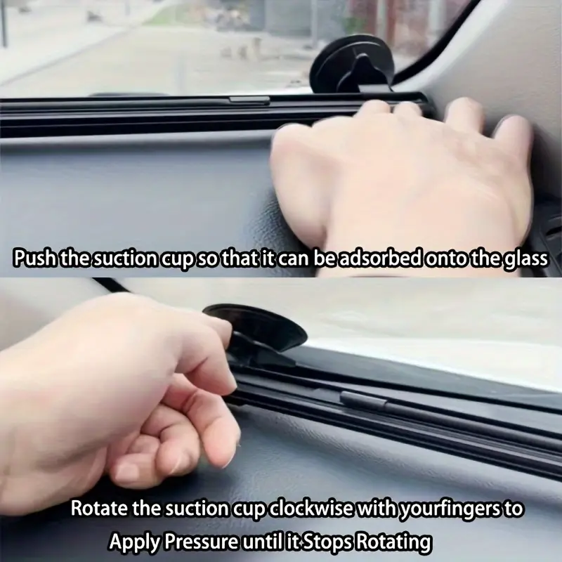 automatic retractable front windshield sunshade heat resistant car accessory with durable fabric glare reduction privacy shade for all vehicles sun protection driving seamless interior heatresistant fabric material drivers details 5