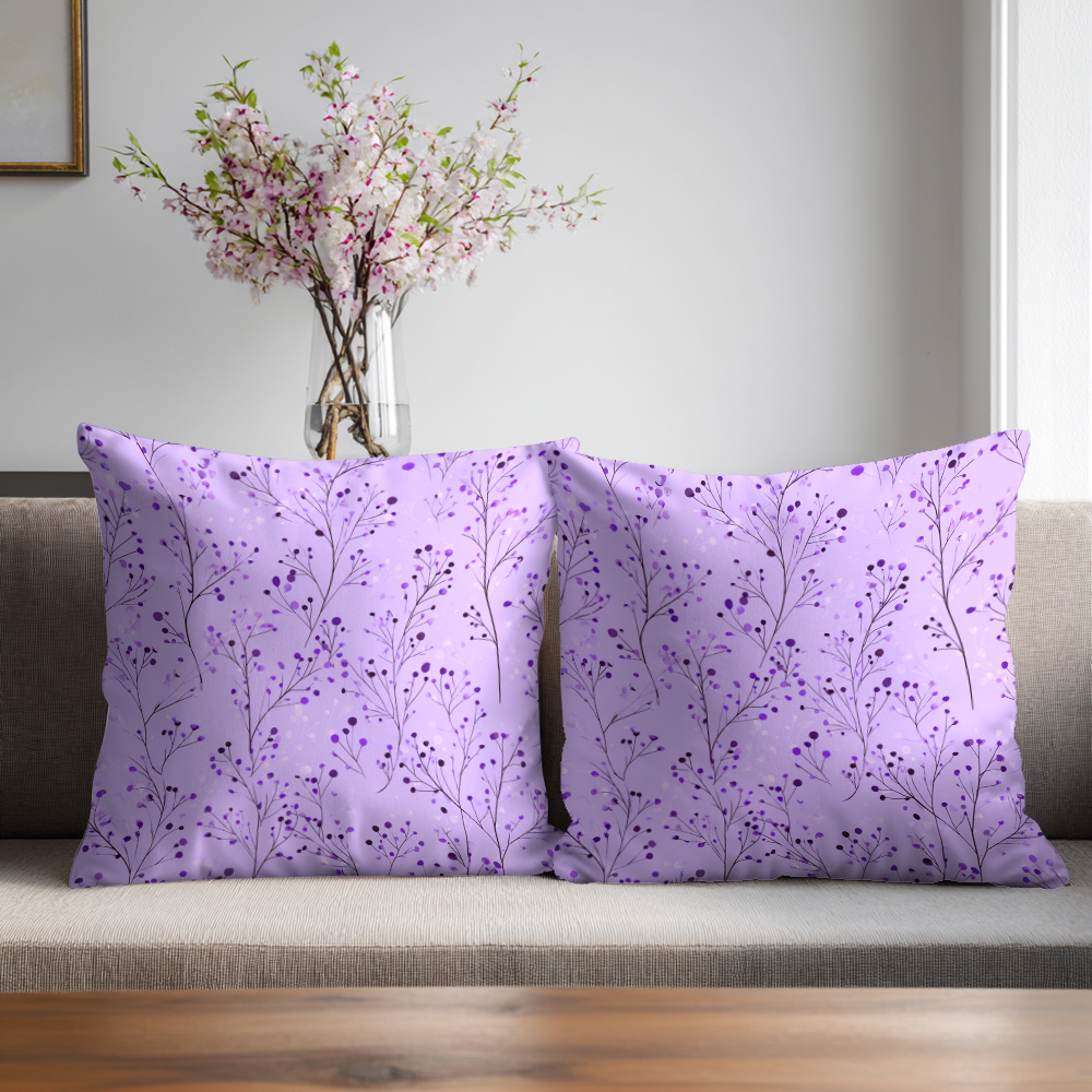 2 pezzi Copricuscini * Grandi in Tessuto * e Peluche Reversibile con Cerniera Nascosta, 17.7x17.7 Pollici (45x45cm), Decorativi in * e * per *, Letto, Soggiorno - Lavabile in Lavatrice