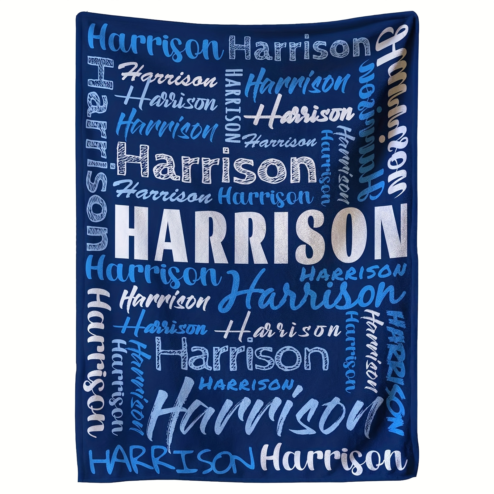 TEMU Customizable Blanket Featuring A Name, A Gift For Christmas Or Birthdays, Adults, Women, Men, And Couples