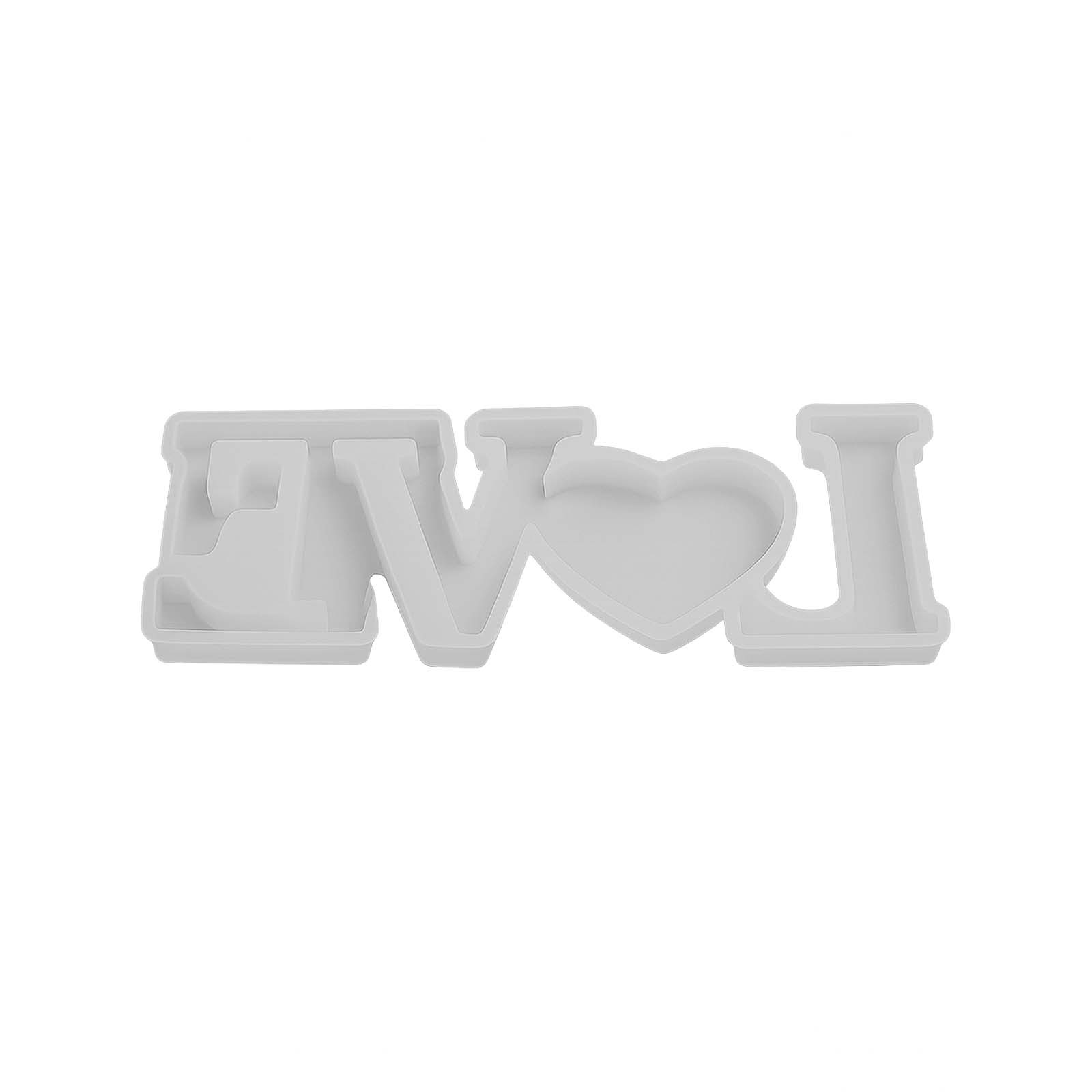 TEMU Stampo per Candele Riutilizzabile in Silicone a Forma di CUORE & Casa, Design con Finestre, Fai da Te Aromaterapia e Gesso - Portacandela Facile