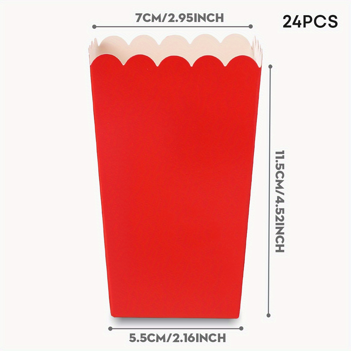 TEMU 10/24pcs Red Party Cups, Food Boxes, Fry Boxes, Popcorn Boxes, Popcorn Cups, Birthday Boxes, Lunch Boxes For Bakery, Burger Restaurant, Popcorn