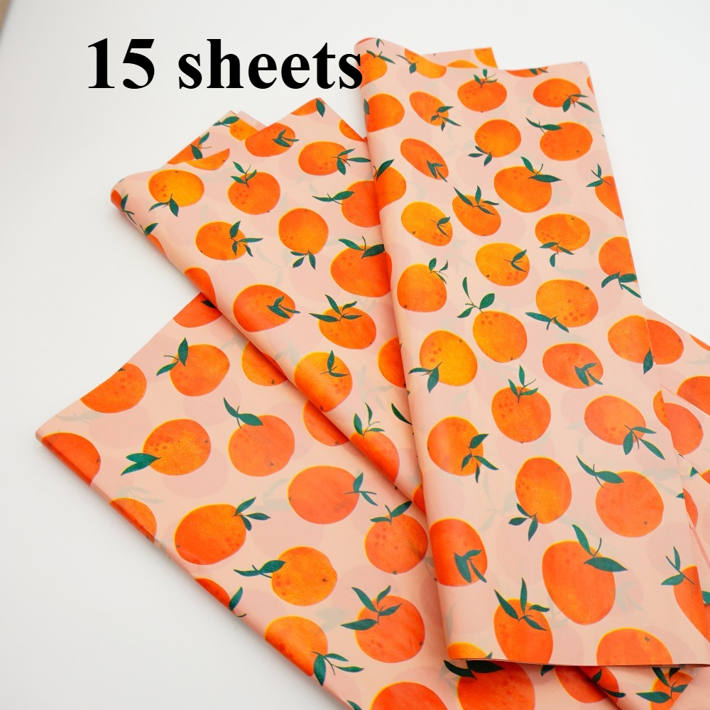 TEMU Harvest Large Wrapping Tissue Paper, Decorative Paper, 50*35cm Tissue Paper, Suitable For Handmade Gift Wrapping, Bouquet Wrapping, Clothing