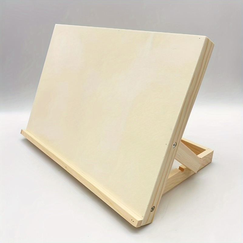 

A Portable Wooden Easel - A Foldable Desktop With An Board, Sketching And Painting, For Artists.