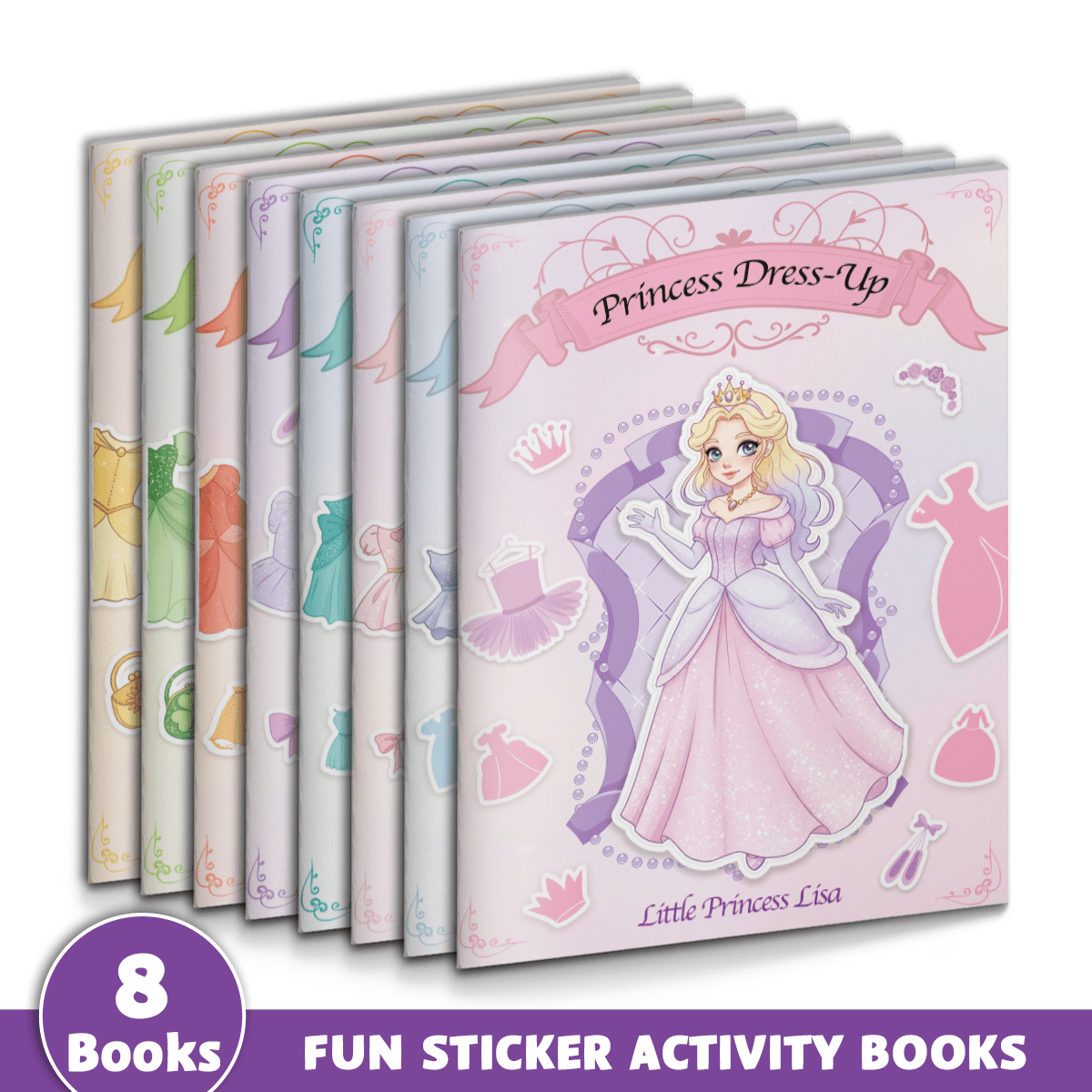 open lace back dress Princess Dress Up: A Forever Sticker Storybook – BookXcess
