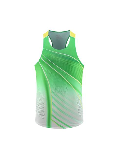 mens performance running singlet lightweight quick top with racerback design nylon polyester spandex blend deep purple blue red