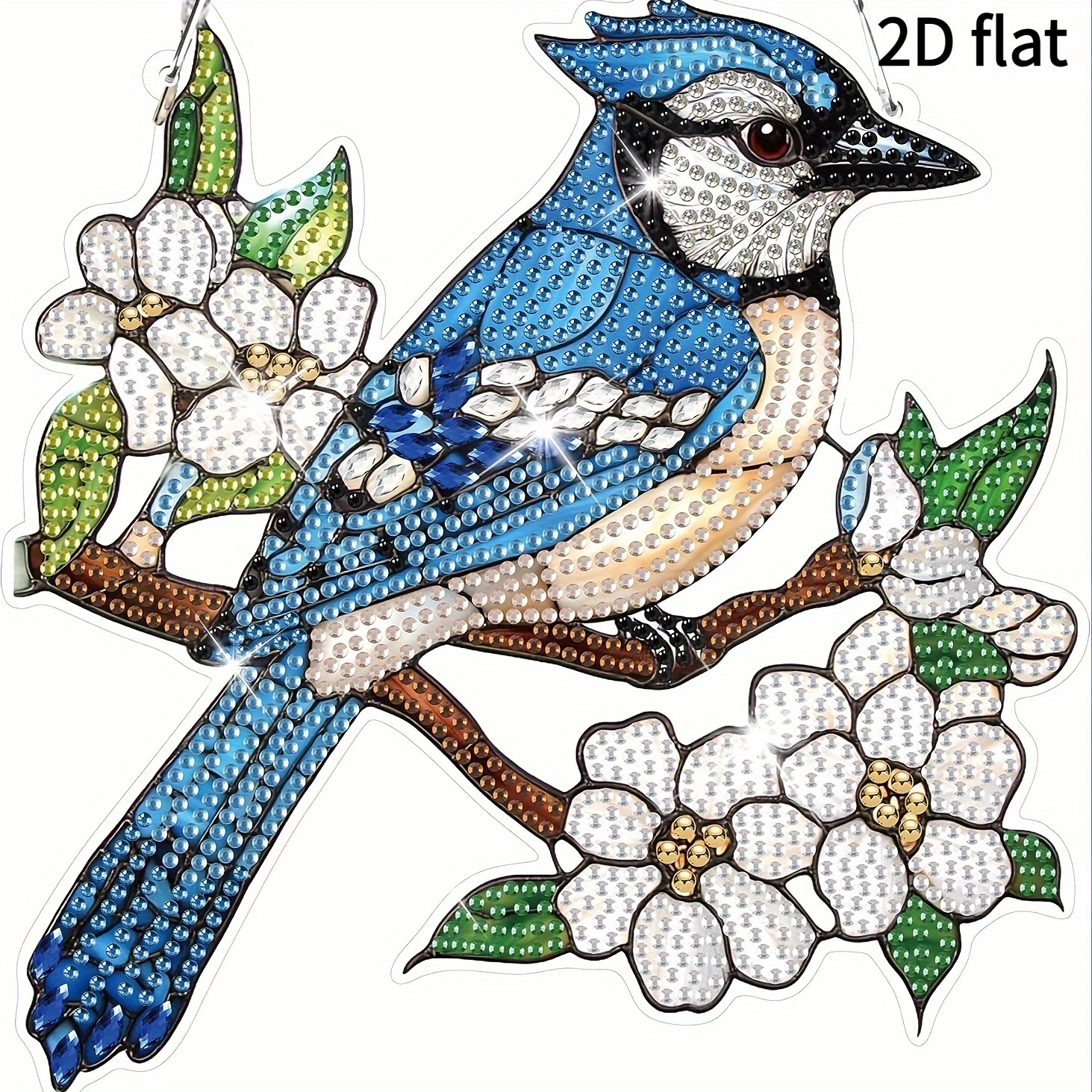 DIY Flower Diamond Painting Kit For Adults - 5D Full Drill Suncatcher For Window & Wall Decor