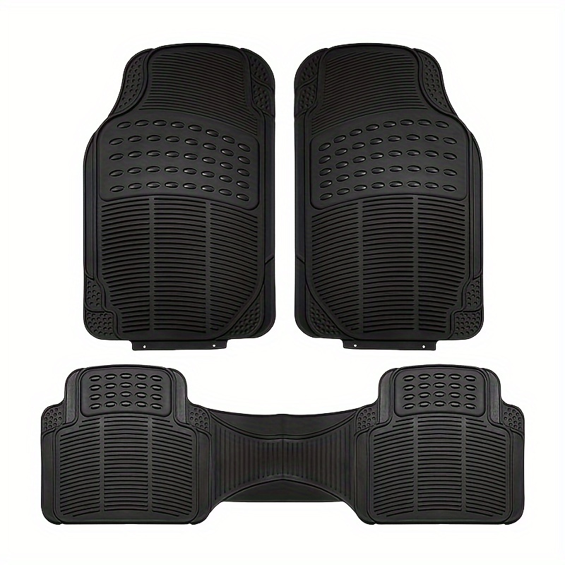 Image of 3--weather Car Floor Mats - Durable Pvc Non-slip Easy To Clean, Universal Car Non-slip Mats Suitable For Sedans And Suvs, Used In (spring, Summer, Autumn, Winter)
