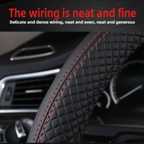 truck and construction vehicle steering wheel cover fits large 42 54in 45 72in car steering wheels breathable non slip wear resistant pu leather large pu leather massage grip cover car interior accessory