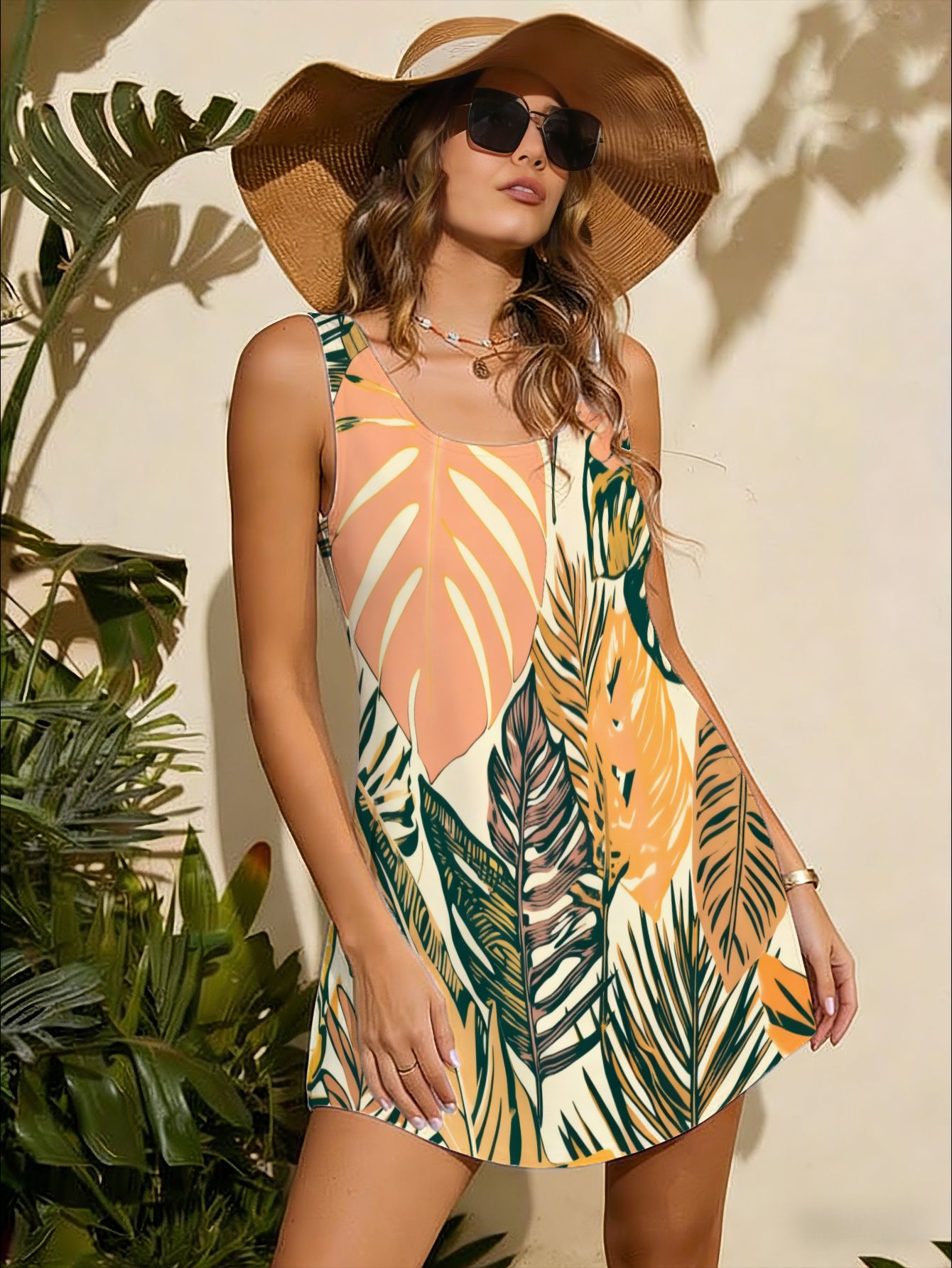 summer casual dresses for women Dress Ladies Middle-aged Print Short Sleeve Pleated Female Vintage V-neck Vestidos Which Ensures You To Keep Cool In Hot Summer Zpanxa Summer Dresses for Women