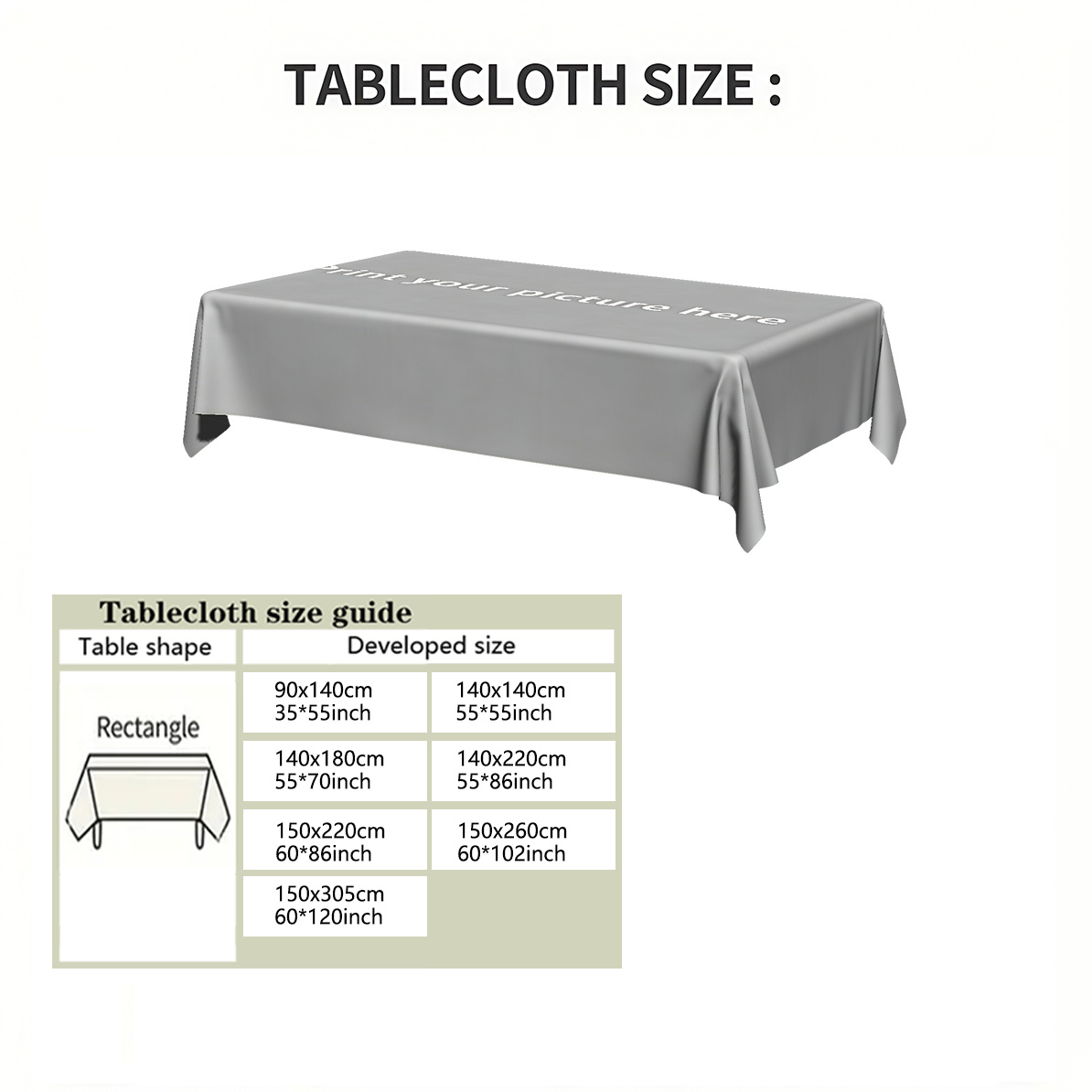 TEMU Custom Photo Tablecloth, Personalized Photo Tablecloth, 2d Flat, Customizable With Any Photo Print Pattern, Ideal For Home Kitchen Dining Decor,