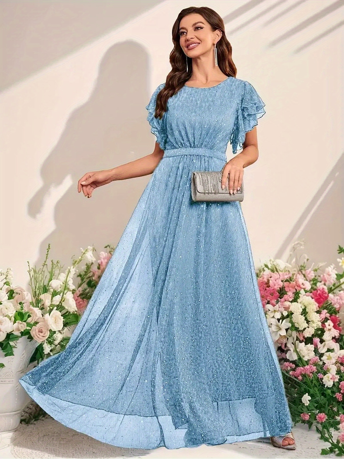 light blue dress for women sold on Temu Canada